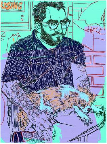 Hope Gangloff: Professor Brooks with Lap Dog