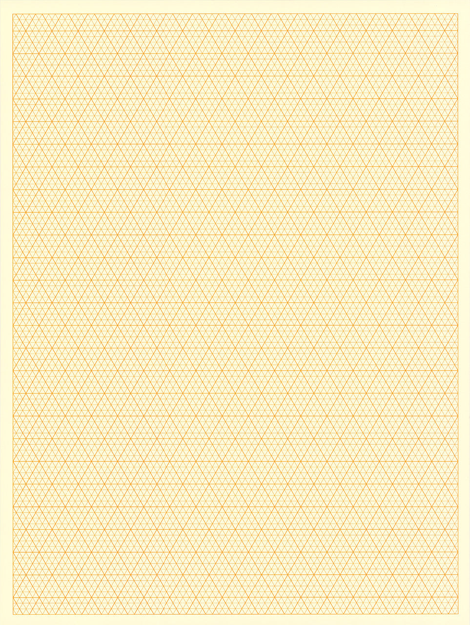 Orange Orthagonal Projection Graph Paper