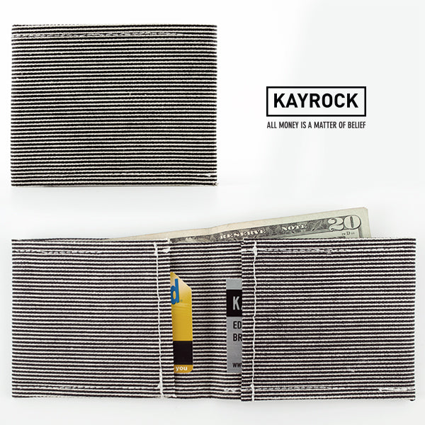 Pinstripe Fabric Wallet