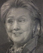 Alfred Steiner, Trump (Clinton), photographed with a flash, revealing Clinton