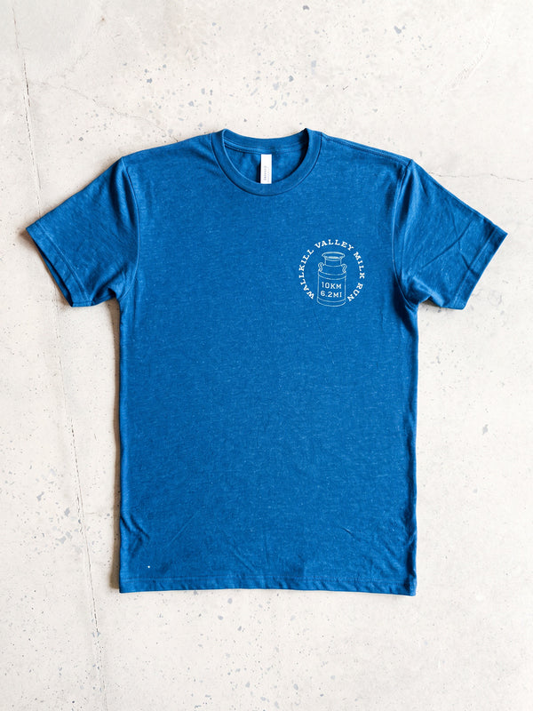 Front of the 2026 Wallkill Valley Milk Run 10K shirt