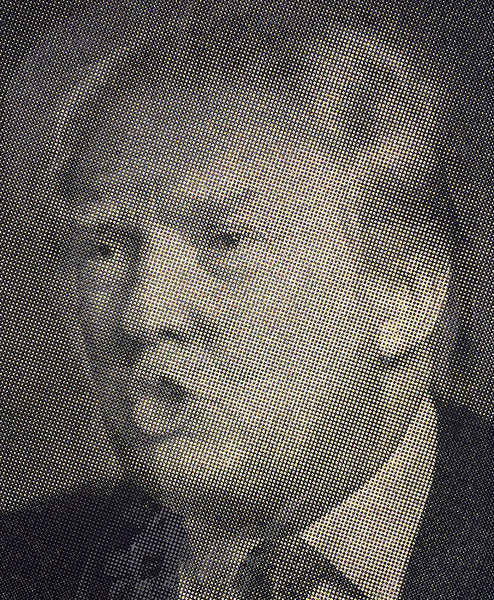 Alfred Steiner, Clinton (Trump), photographed with a flash, revealing Trump