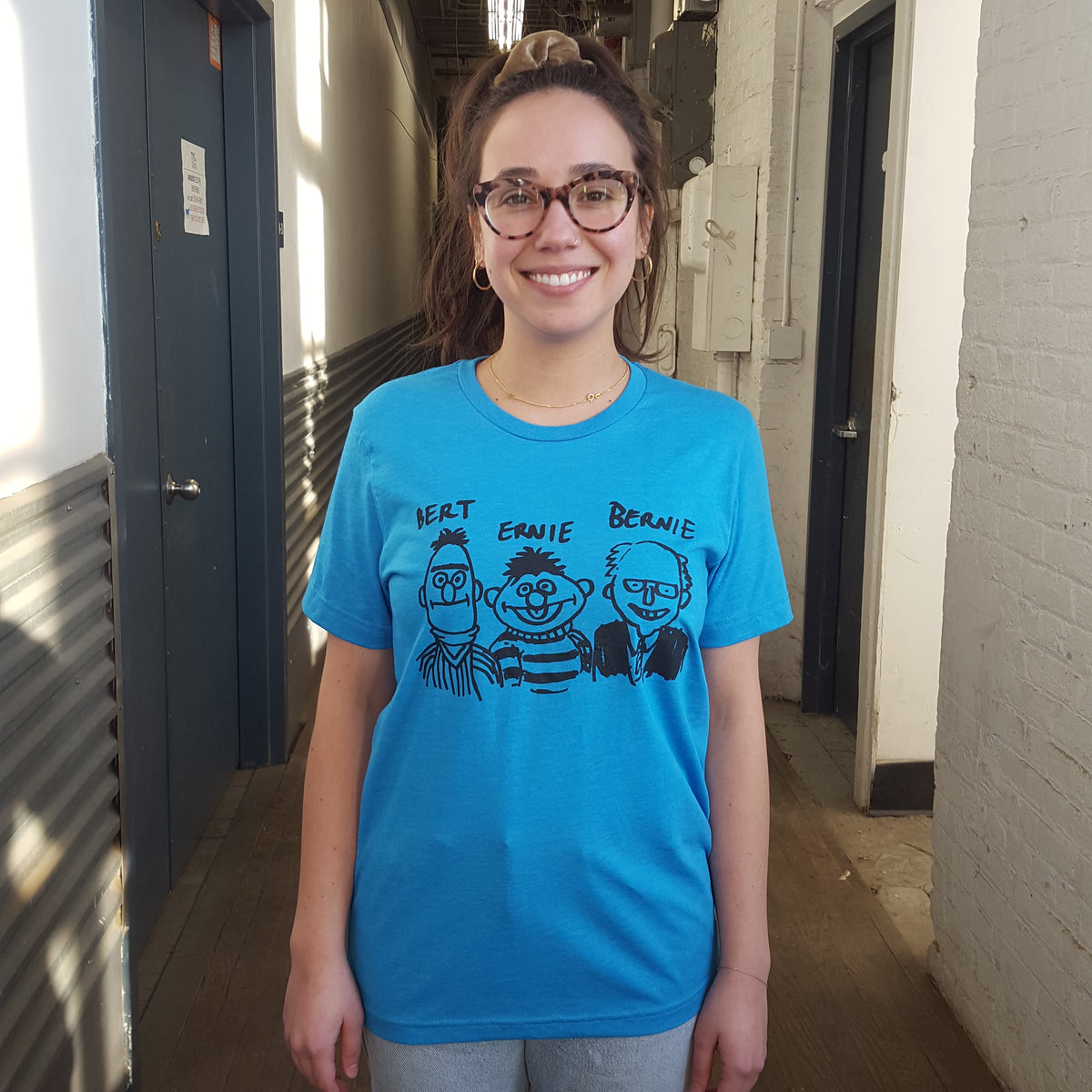 Dan Davidson: Bert Ernie Bernie T-shirt (Blue)