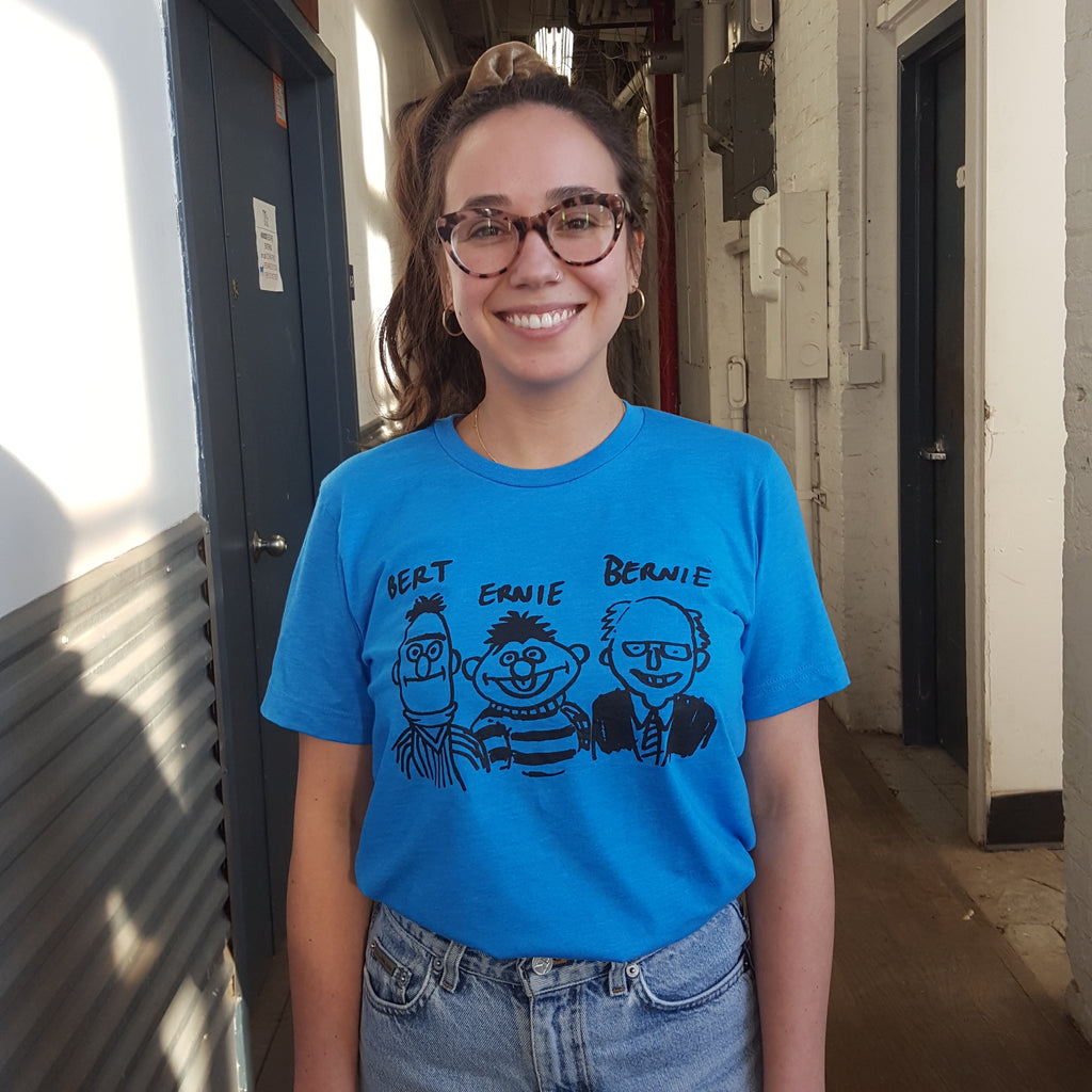 Dan Davidson: Bert Ernie Bernie T-shirt (Blue)