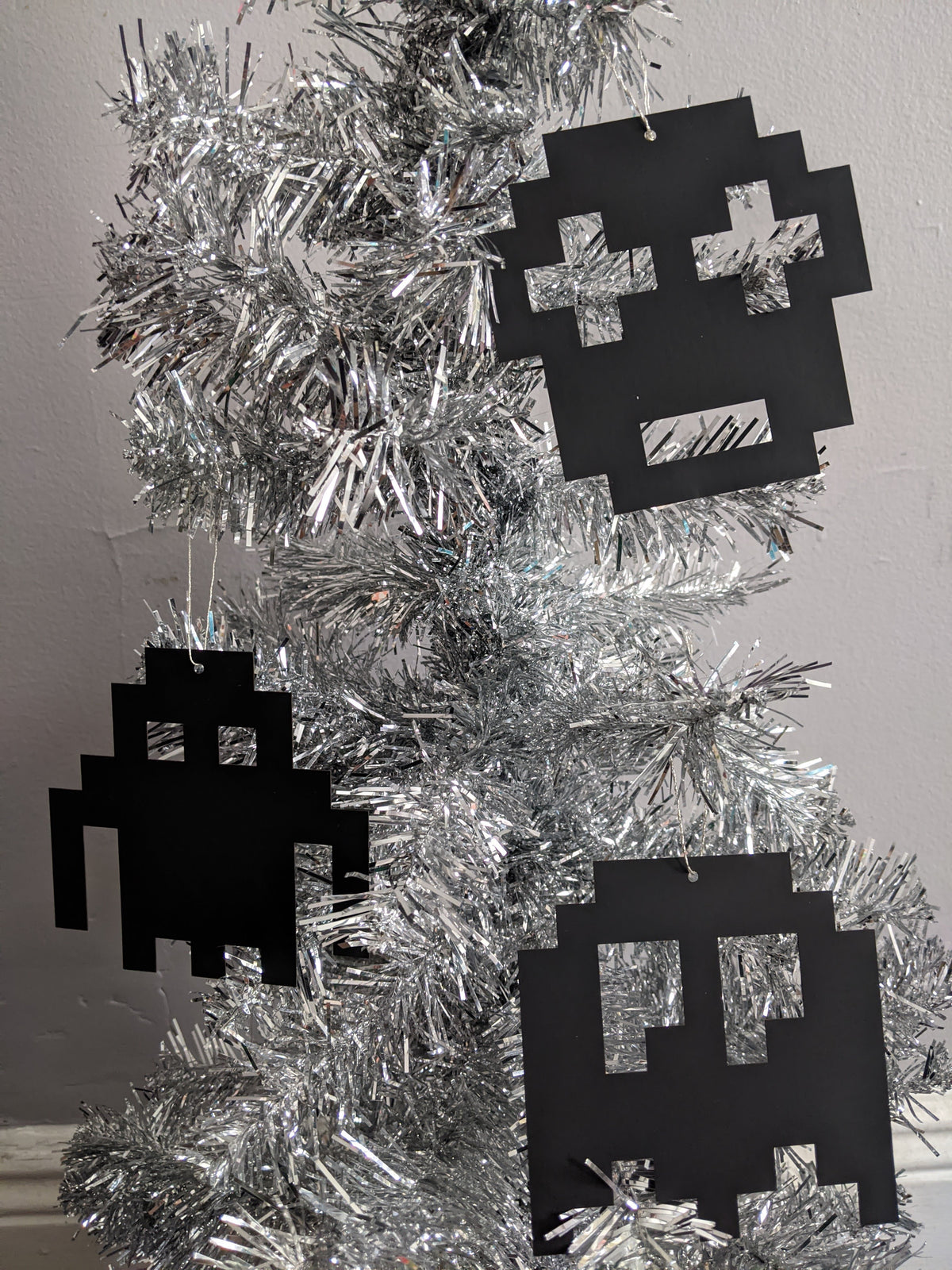 Pixel Monster Shadow Ornaments