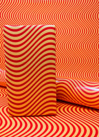 Wrapping Paper: Orange Waves
