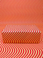 Wrapping Paper: Orange Waves