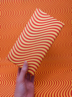 Wrapping Paper: Orange Waves