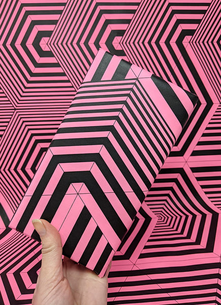 Pink Triangles Wrapping Paper