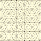 Graph Paper: Black Bisected Hexagon