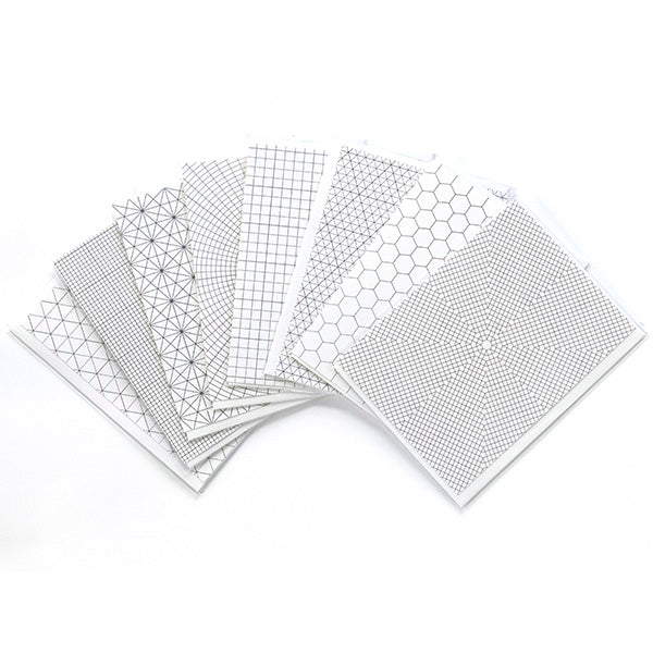 Graph Paper Greeting Cards