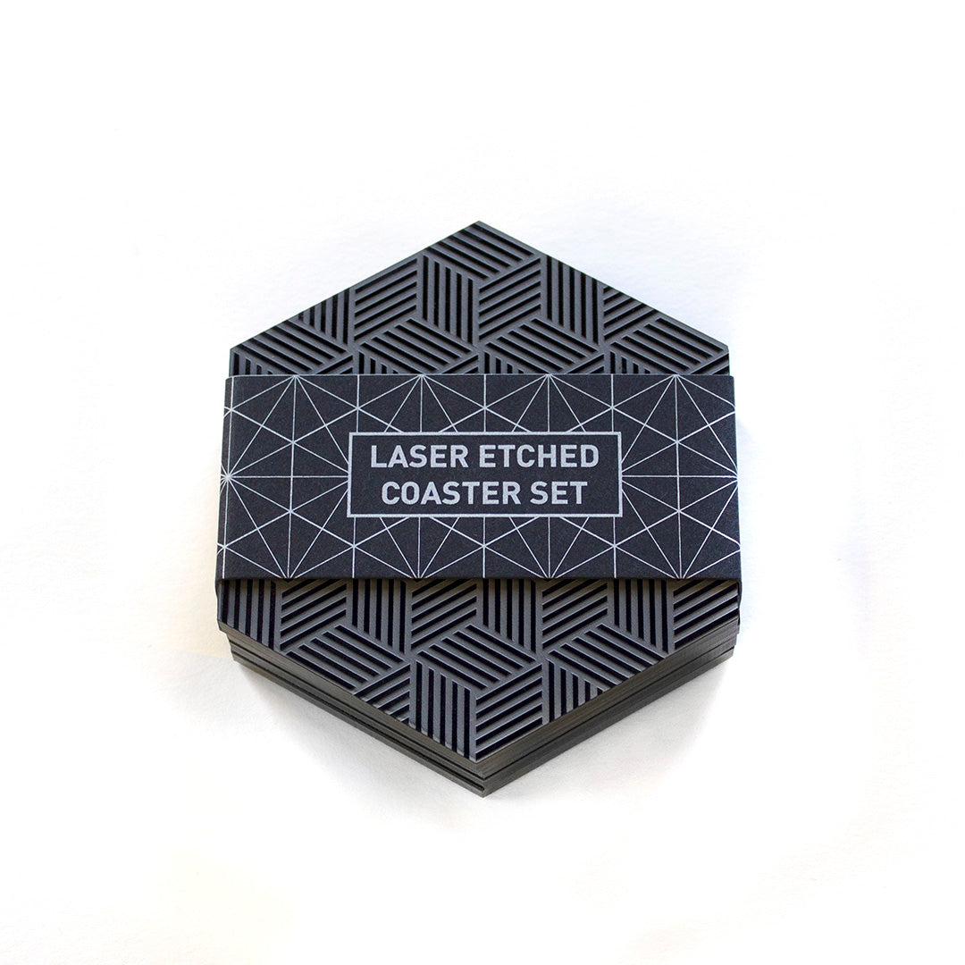 Laser Etched Coaster Set