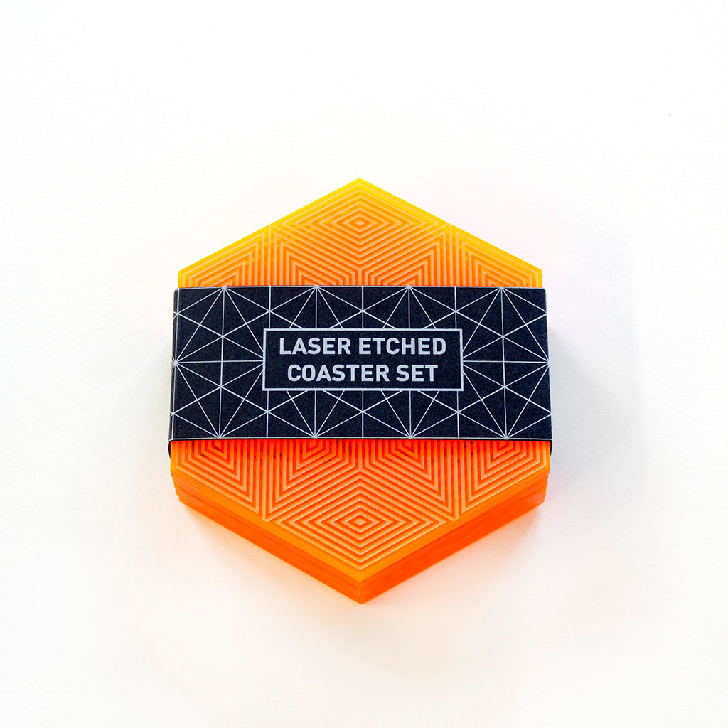 Laser Etched Coaster Set