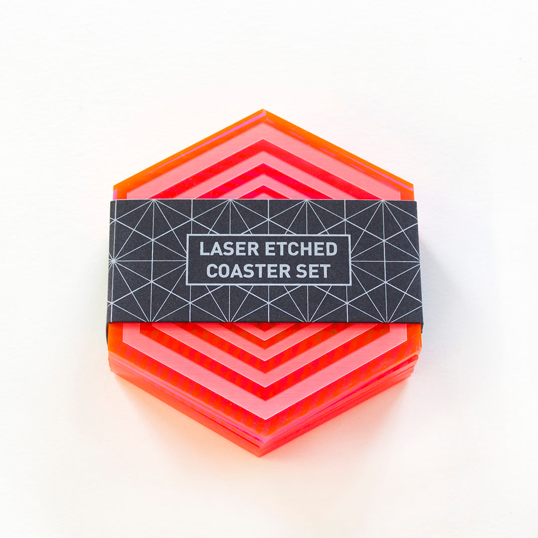 Laser Etched Coaster Set