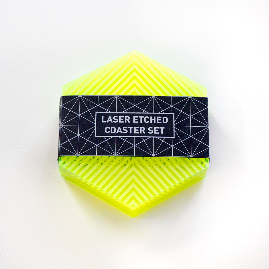 Laser Etched Coaster Set