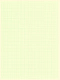 Screenprint of a pale green square grid with heavier lines every fifth square, on cream paper
