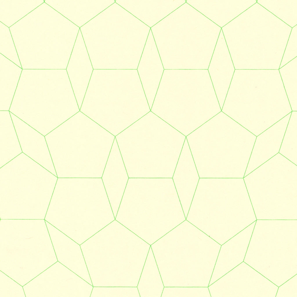 Graph Paper: Green Pentagon