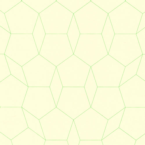 Green Pentagon Graph Paper