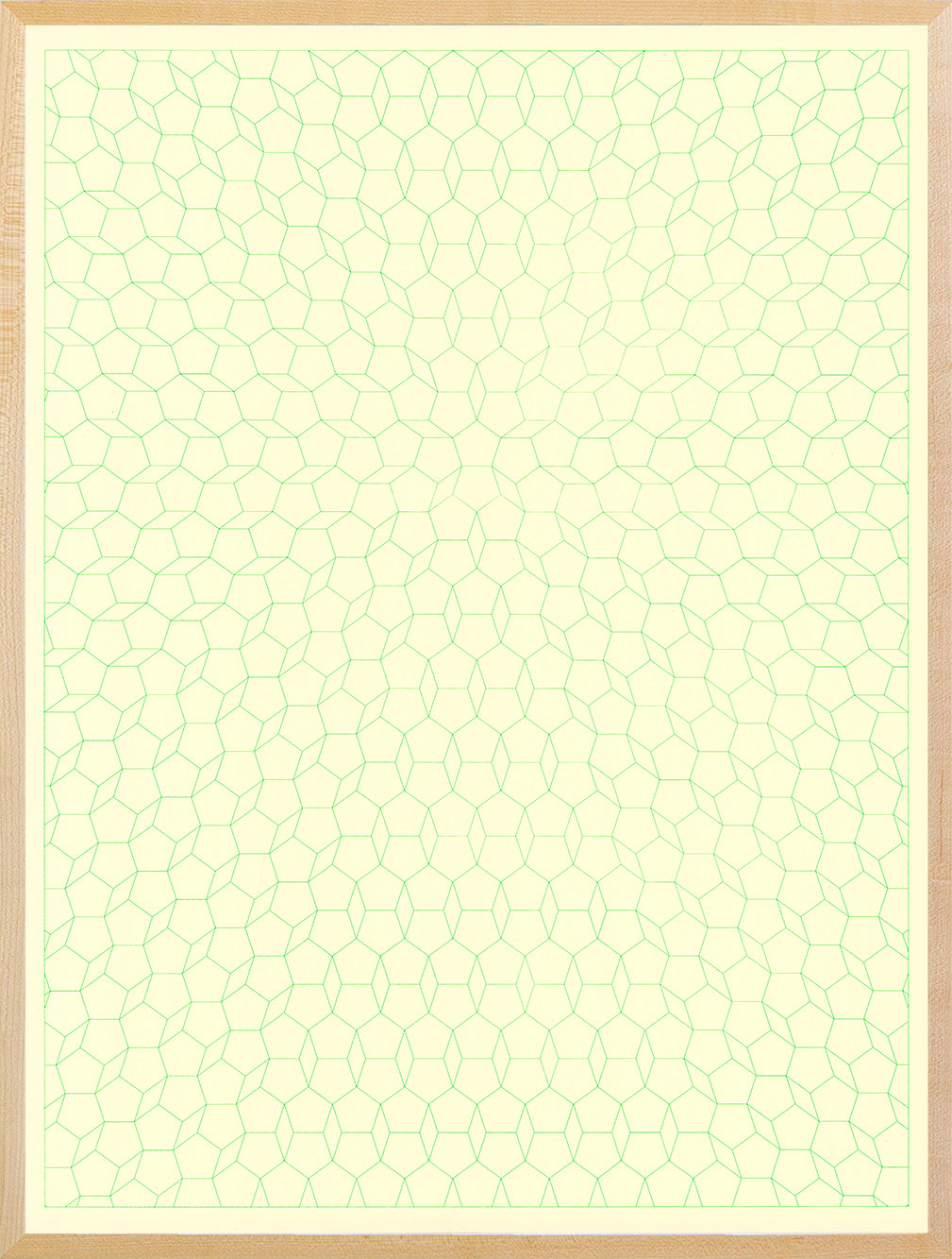 Graph Paper: Green Pentagon