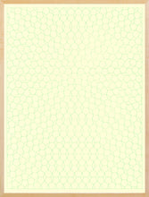 Green Pentagon Graph Paper
