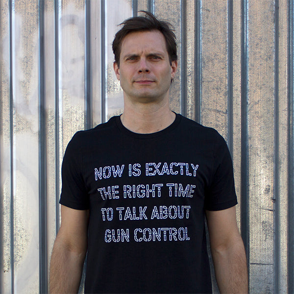 Karl LaRocca: Now Is Exactly The Right Time To Talk About Gun Control T-shirt