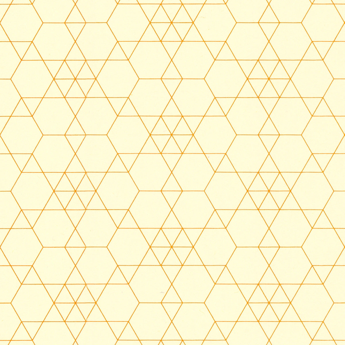 Graph Paper: Orange Hexagon Echo