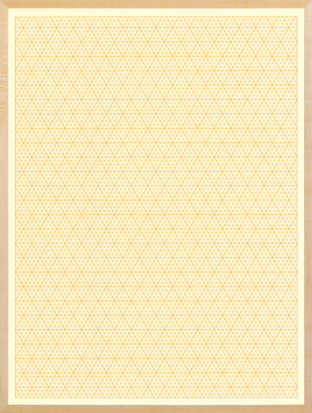Graph Paper: Orange Orthogonal Projection