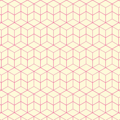 Pink Super Qbert Graph Paper